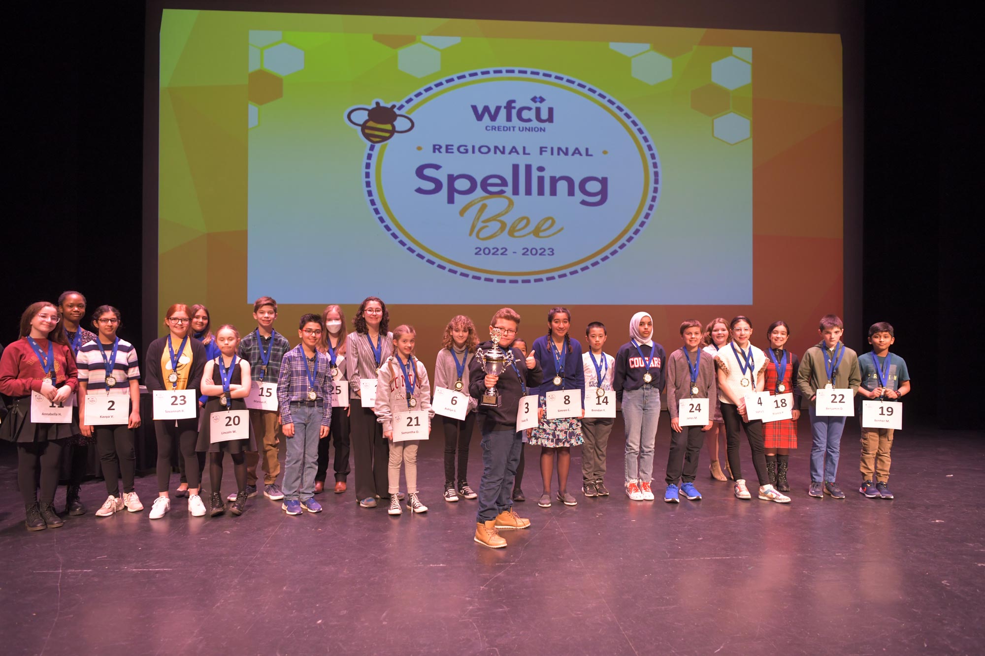 Spelling Bee Winner and Contestants