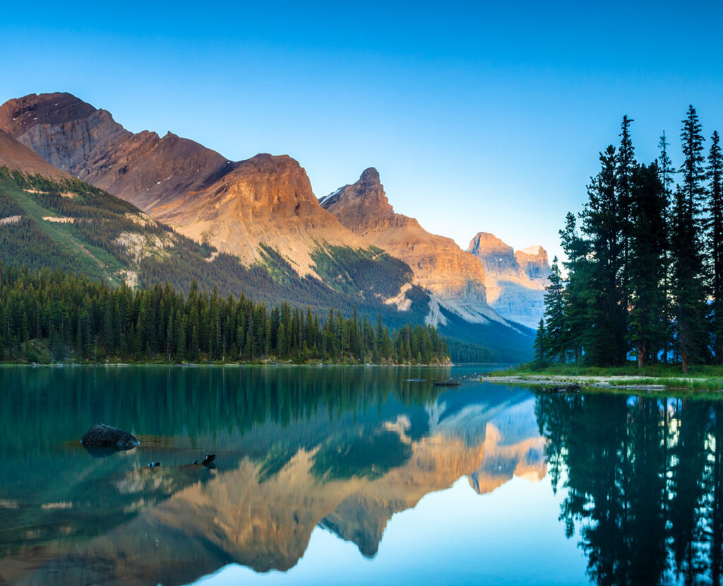 landscape of mountains and a river