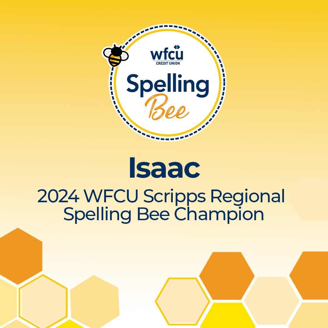 Spelling Bee Champion Isaac Graphic