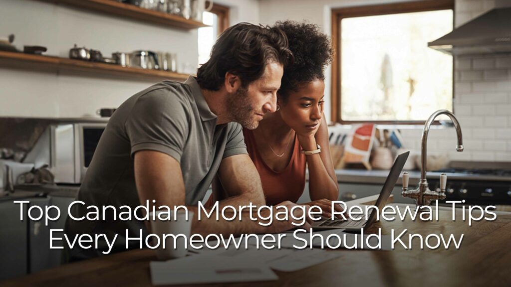 Two adults seated at a wooden kitchen island use a laptop together. One person types on the keyboard while the other looks at the screen. A coffee cup, papers, and a pen sit on the counter. The background shows a modern kitchen with shelves, cookware, a sink, and a stove, lit by natural daylight.