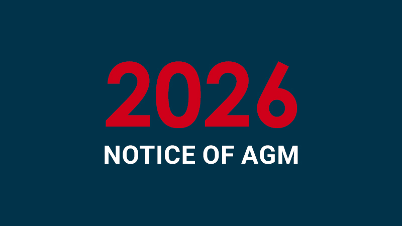 Notice of the 2026 Annual General Meeting (AGM).